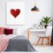 Stupell Industries Cluster of Hearts Shape Canvas, design by Christine Simpson Art